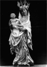 Marienfigur von 1420 vor der Restaurierung