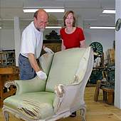 Kurt Kallensee mit Sterbesessel Friedrich des Gro&szlig;en