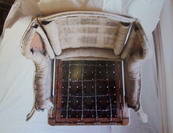 Restaurierung des Sterbesessels Ansicht von oben